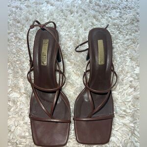 Chocolate brown heels